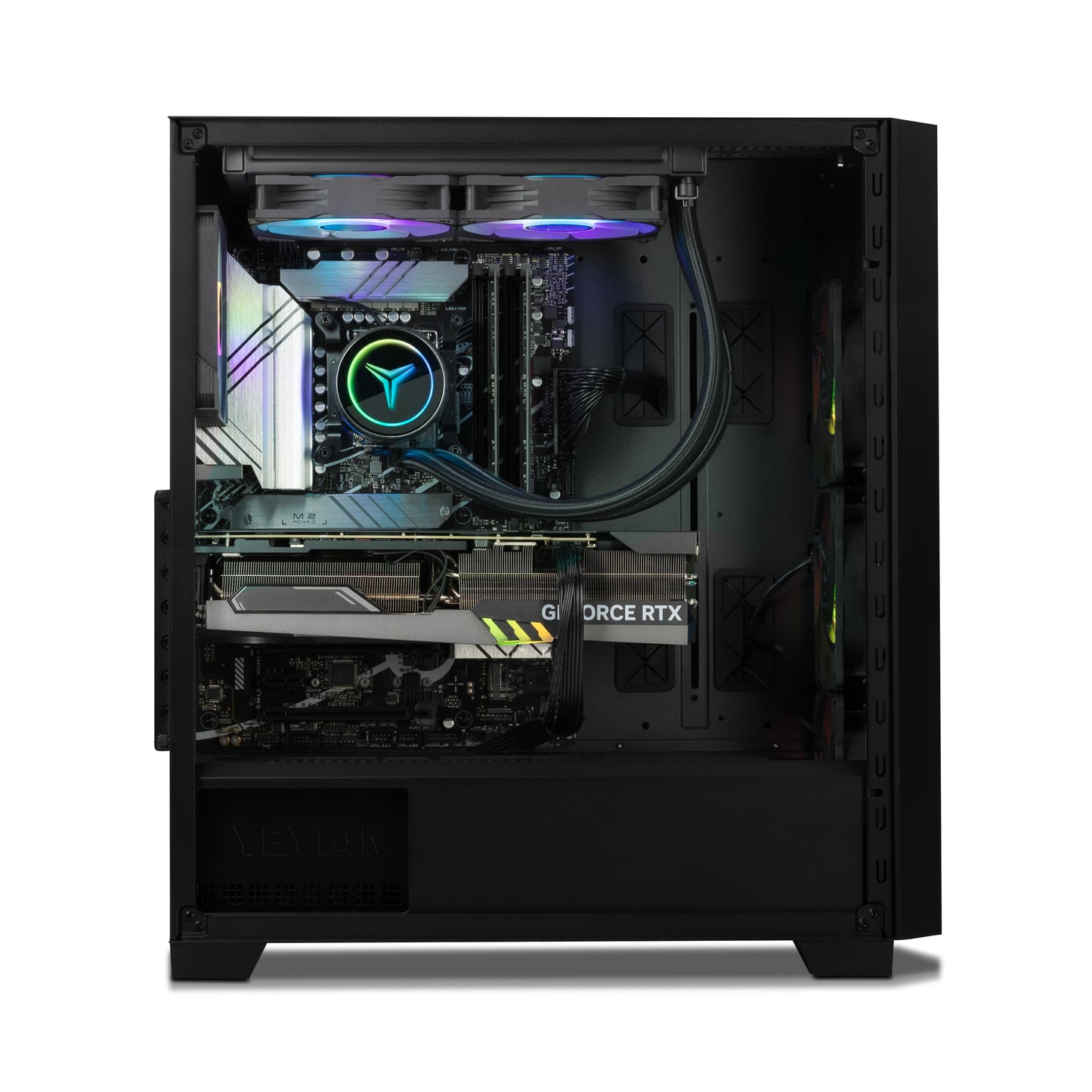 YEYIAN Desktop Phoenix Gaming PC– AMD Ryzen 7 7800X3D 5.0 GHz, NVIDIA RTX 4070 Ti Super, 1TB NVME SSD, 32GB DDR5 RAM 5600, 750W Gold PSU, 240 AIO Cooler, 11AC Wi-Fi, Windows 11 Home 64-bit