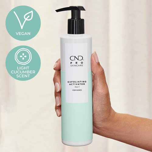 CND Pro Skincare Exfoliating Activator for Hands, Made with Natural Origin Aloe Leaf, Use with Exfoliating Scrub, Step 2, 10.1 Oz