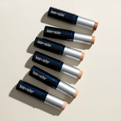 Lune+Aster Dawn To Dusk Foundation Stick | Mess-Free, Lightweight Formula, Medium To Full Coverage - Medium, 1.0 Oz
