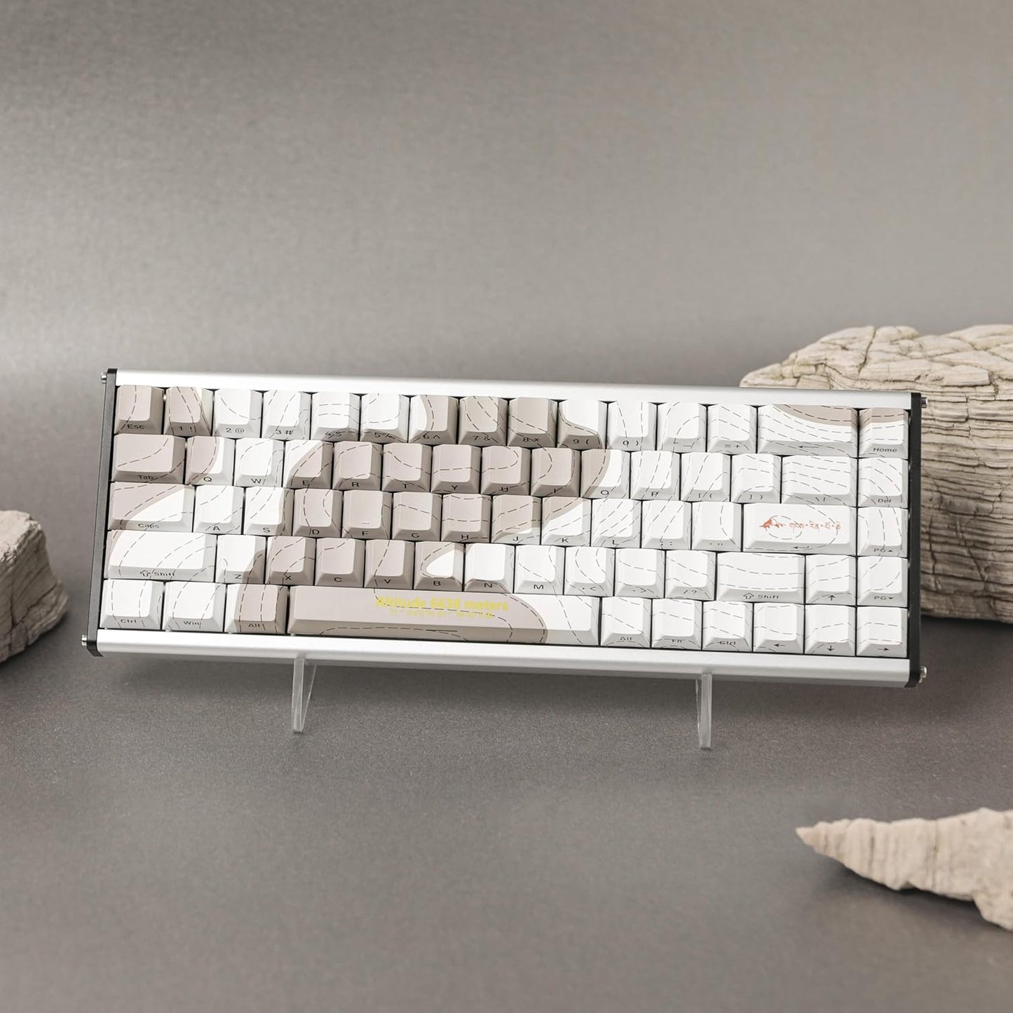 AJAZZ ALUX68 HE Aluminum Rapid Trigger Gaming Keyboard with Magnetic Switch, Wired Hall Effect Keyboard with 8K Polling Rate, 0.125ms Latency, RGB Backlight (Black Side-Printed, ALUX68)