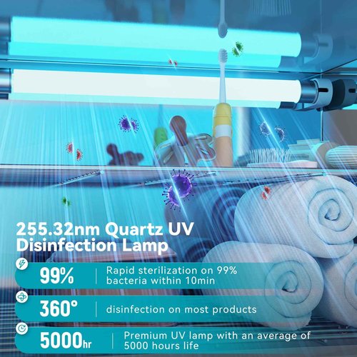 VERYTOP Professional U&V Ster&ilizer Nail Tool Dis&infection Cabinet, 11L U&V Light Equipment for Esthetician, Sani&tizer Box Cleaning Machine with Time Setting for Manicurist,Spa,Tattoo,Barber&Salon