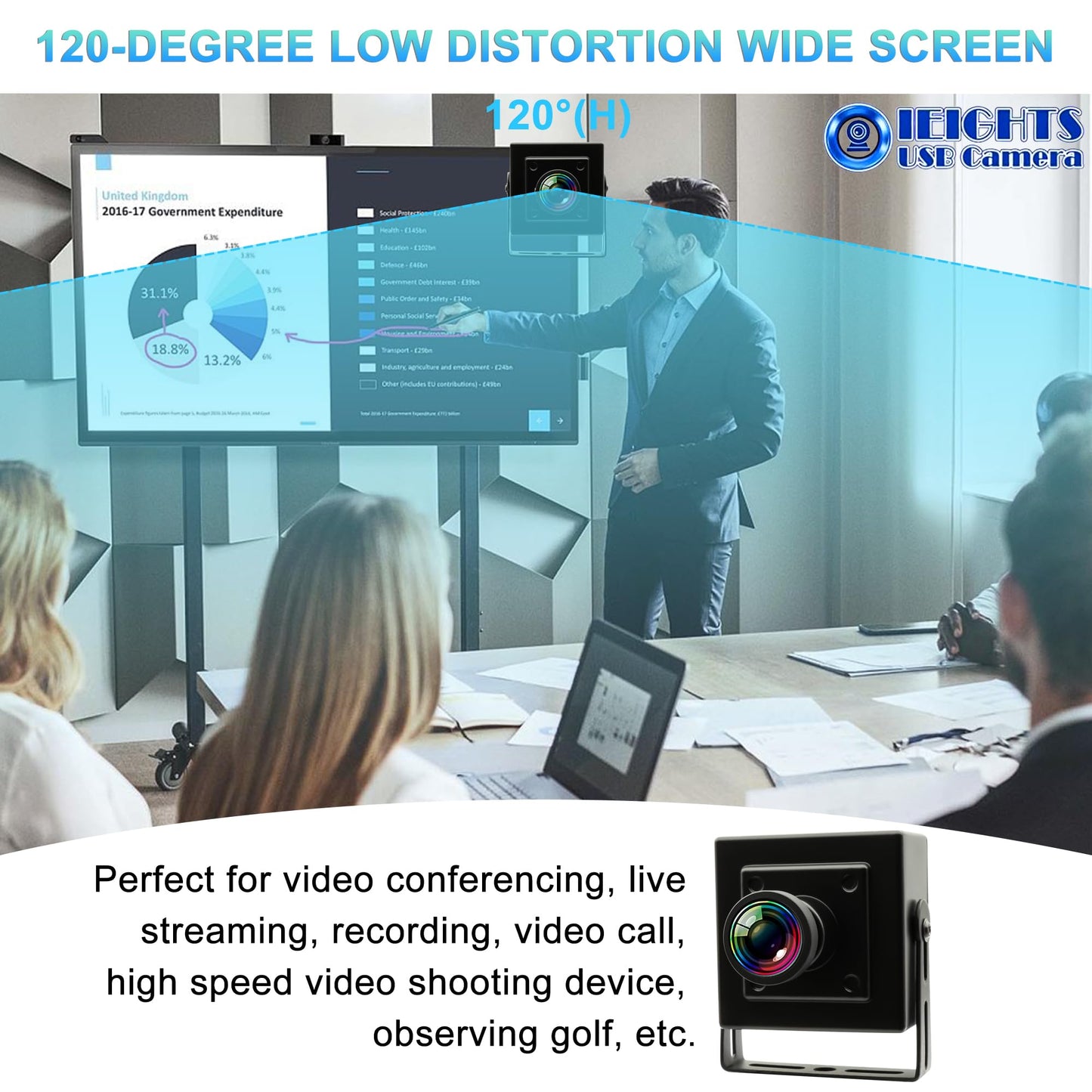 5MP Global Shutter USB Camera for Laptop 60fps High Speed PC Webcam Wide Angle 120degree Low Distortion Lens Web cam Mini UVC USB2.0 Lightburn CAMERA for Laser Engraver 5mp 50fps USB WebCamera