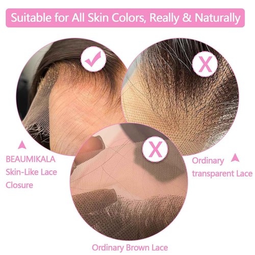 20 Inch 13x4 HD Lace Closure Only Body Wave 12A Brazilian Skin-Like Closure Human Hair 100% Virgin Remy Hair Frontal HD Lace Pre Plucked With Baby Hair Natural Black