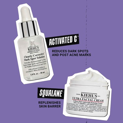 Kiehl's Brightening Skincare Set - $104 Value Routine Including Dark-Spot Fading Serum And Best-Selling Moisturizer - Brighten & Hydrate Skin