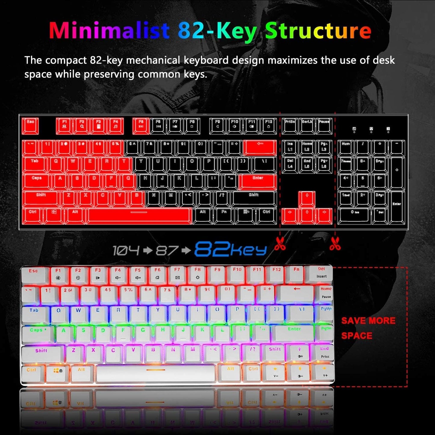 ZIYOU LANG Wired Gaming Keyboard and Mouse,3 in 1 Gaming Set,Green LED Backlit Mechanical Keyboard,12K DPI Superlight Gaming Mouse,Large Mouse Pad for PC Gamer