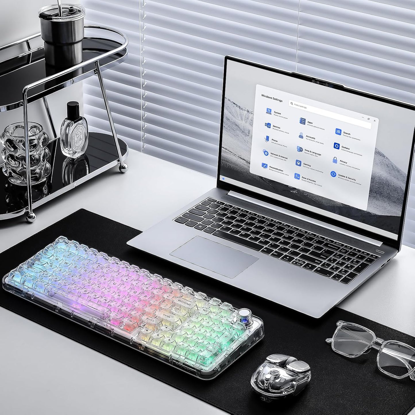YUNZII X98 QMK/VIA Wireless Mechanical Gaming Keyboard with Knob,Tri-Mode BT5.0/USB-C/2.4GHz Hot Swappable Keyboard,Pre-lubed Switches Gasket Mount RGB Backlit for Wins/Mac (Pink, Snow Switch)