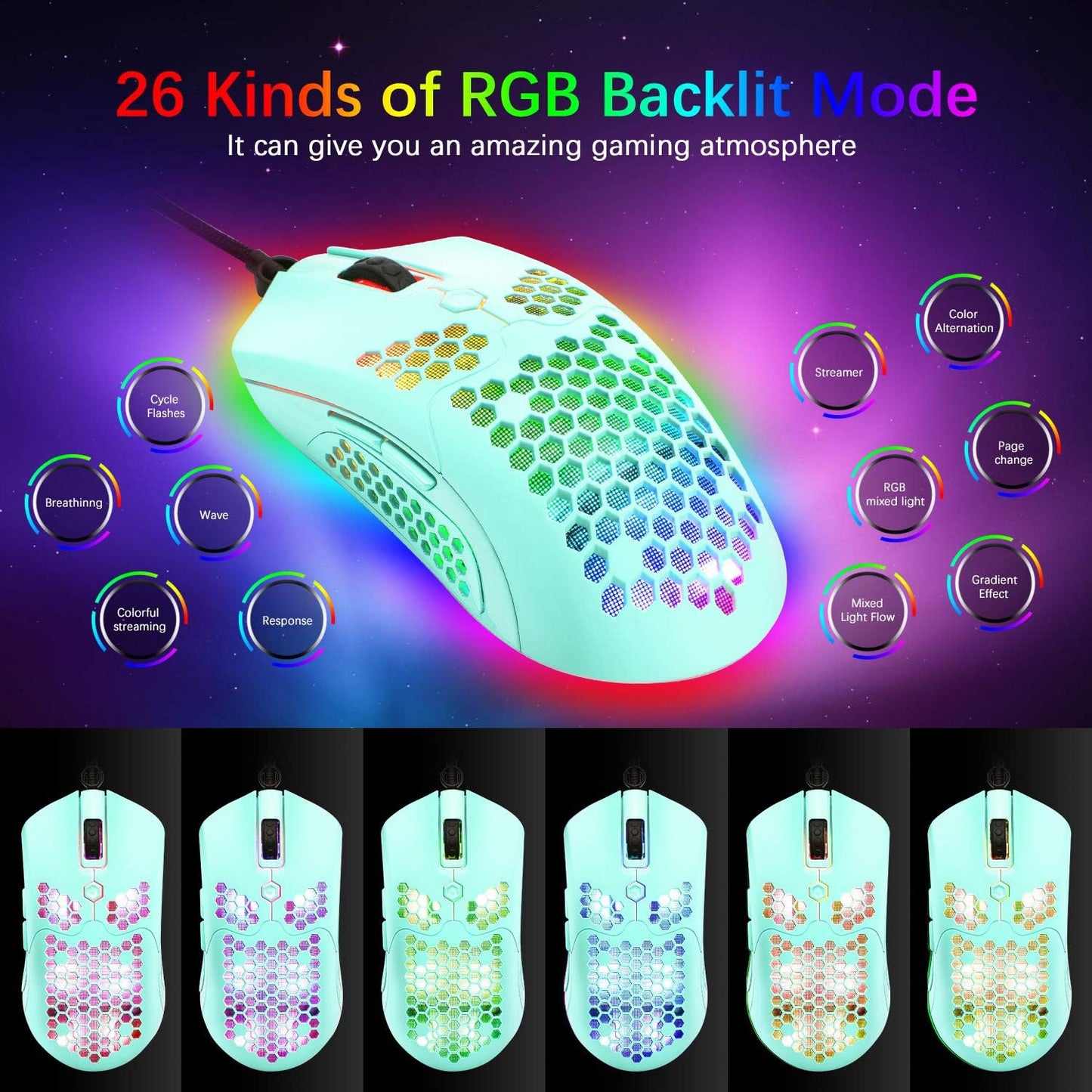 ZIYOU LANG Wired Gaming Keyboard and Mouse,3 in 1 Gaming Set,Green LED Backlit Mechanical Keyboard,12K DPI Superlight Gaming Mouse,Large Mouse Pad for PC Gamer