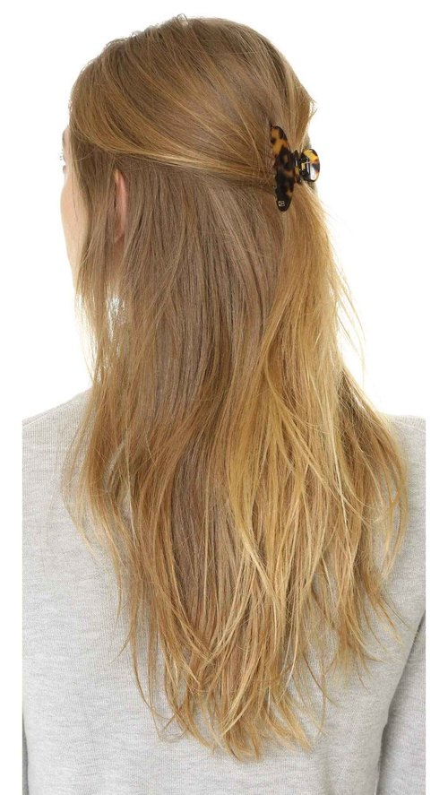 Alexandre de Paris Women's Jaw Hair Clip, Tokyo Tortoise, Brown, One Size