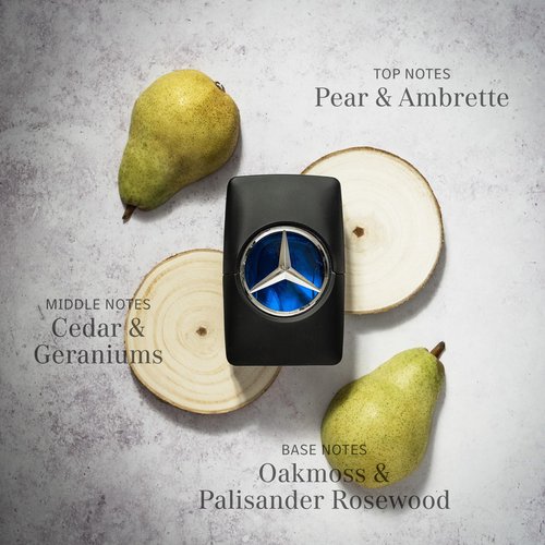 Mercedes Benz Man - Elegant Fragrance Set With Sensual, Floral, Woody Notes - Mesmerize The Senses With Original Luxury Men’s Fragrance Gift Set - Endless Day Through Night Scent Payoff - 3 Pc