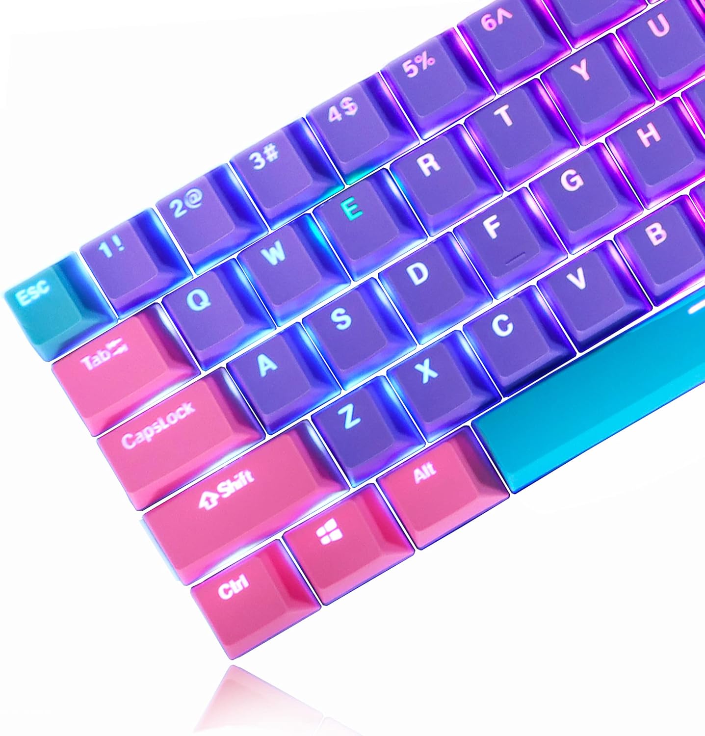 129 Keys PBT Keycaps Dye-Sublimation Keycap XDA Profile Custom Keycaps Anime Keycap Set for 60% 75% 100% MX Switches Mechanical Gaming Keyboard(Peach Cat)