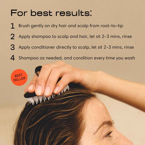 Jupiter Anti Dandruff Shampoo, Conditioner, & Scalp Scrubber for Flaky, Itchy & Dry Scalp - Hydrates & Reduces Flakes - Scalp Treatment & Hair Care Set - Color-Safe, Sulfate-Free, Paraben-Free