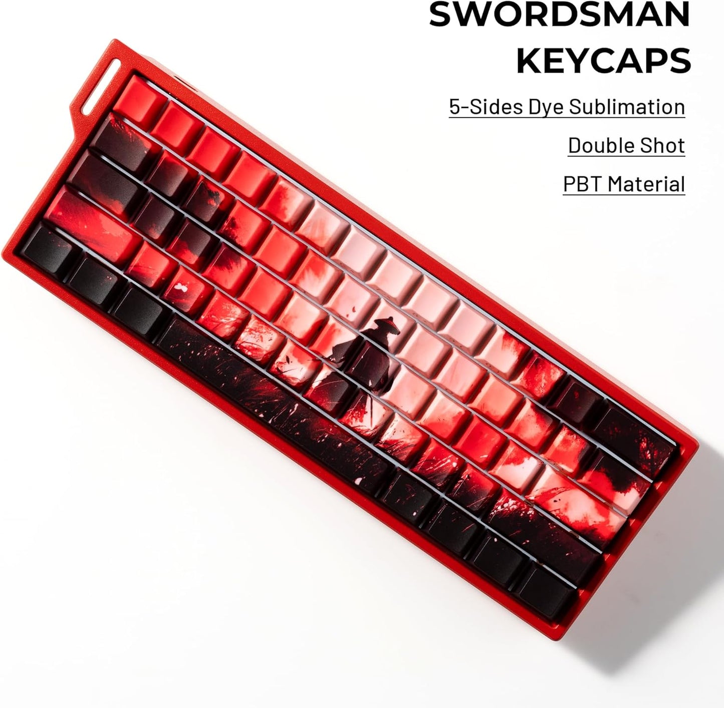 XVX Bamboo Grove Shine Through Keycaps, Double Shot PBT Keycaps, Side Printed Keyboard Caps with Dye Sublimation Full Keycap Sets Suitable for Gateron Cherry MX Switches Mechanical Keyboard