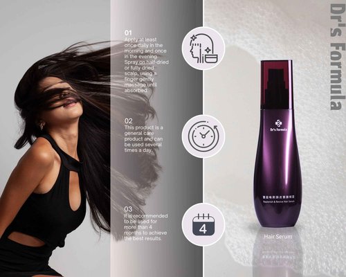 Dr's Formula Age-Defying Hair Serum, Delays & Reduces Signs of Aging Gray Hair, Revitalizes Scalp, Softens Keratin, Adds Volume & Deepens Hair Color, 5.29 fl oz