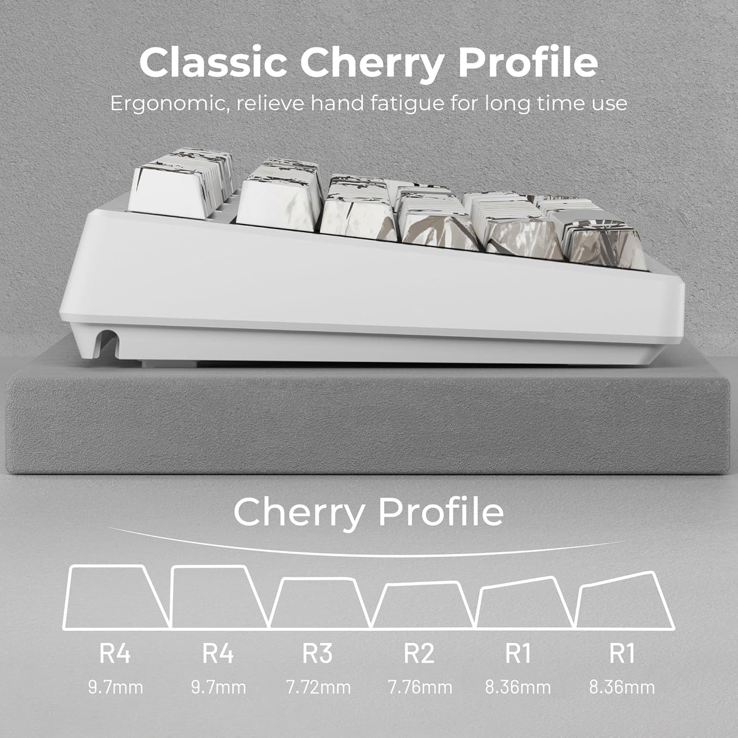 XVX Bamboo Grove Shine Through Keycaps, Double Shot PBT Keycaps, Side Printed Keyboard Caps with Dye Sublimation Full Keycap Sets Suitable for Gateron Cherry MX Switches Mechanical Keyboard