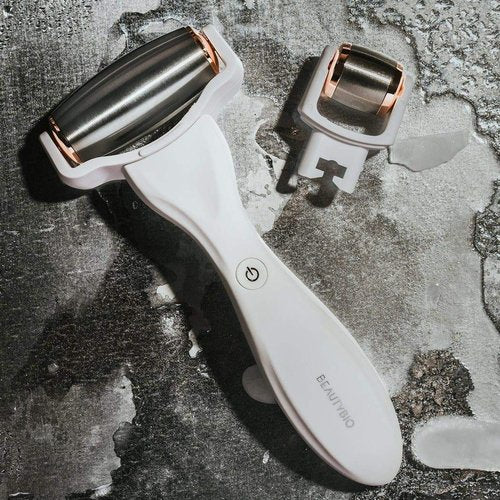 BeautyBio GloPRO Cryo Roller Duo: Skin Icing Attachment Head For Eyes, Face and Body. Sculpts, de-puffs, tightens pores and regulates oil