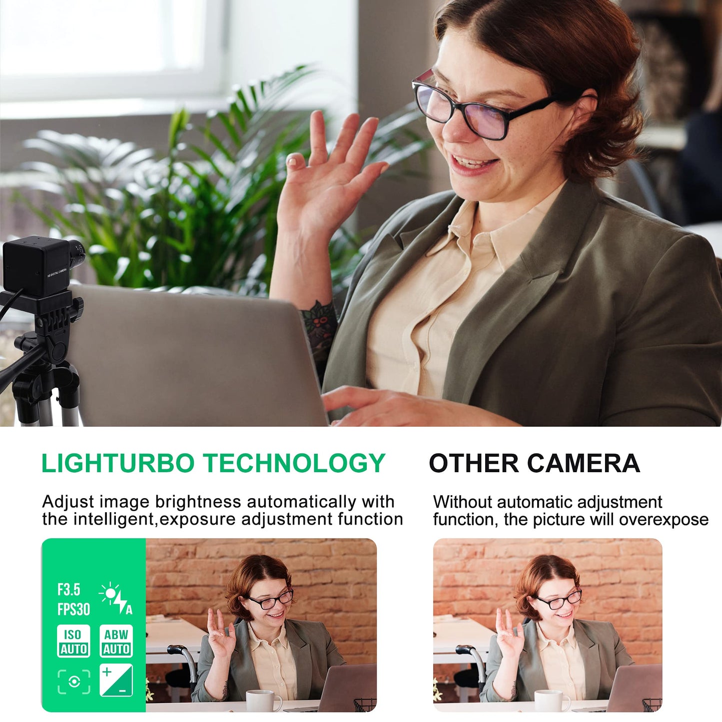 4K USB Camera Manual Zoom Webcam 2.8-12mm Variable Focus PC Camera for Computer Mini UVC USB2.0 Web Camera IMX317 Varifocal USB with Camera Industrial Video Close-up Camera for Laptop Android Mac