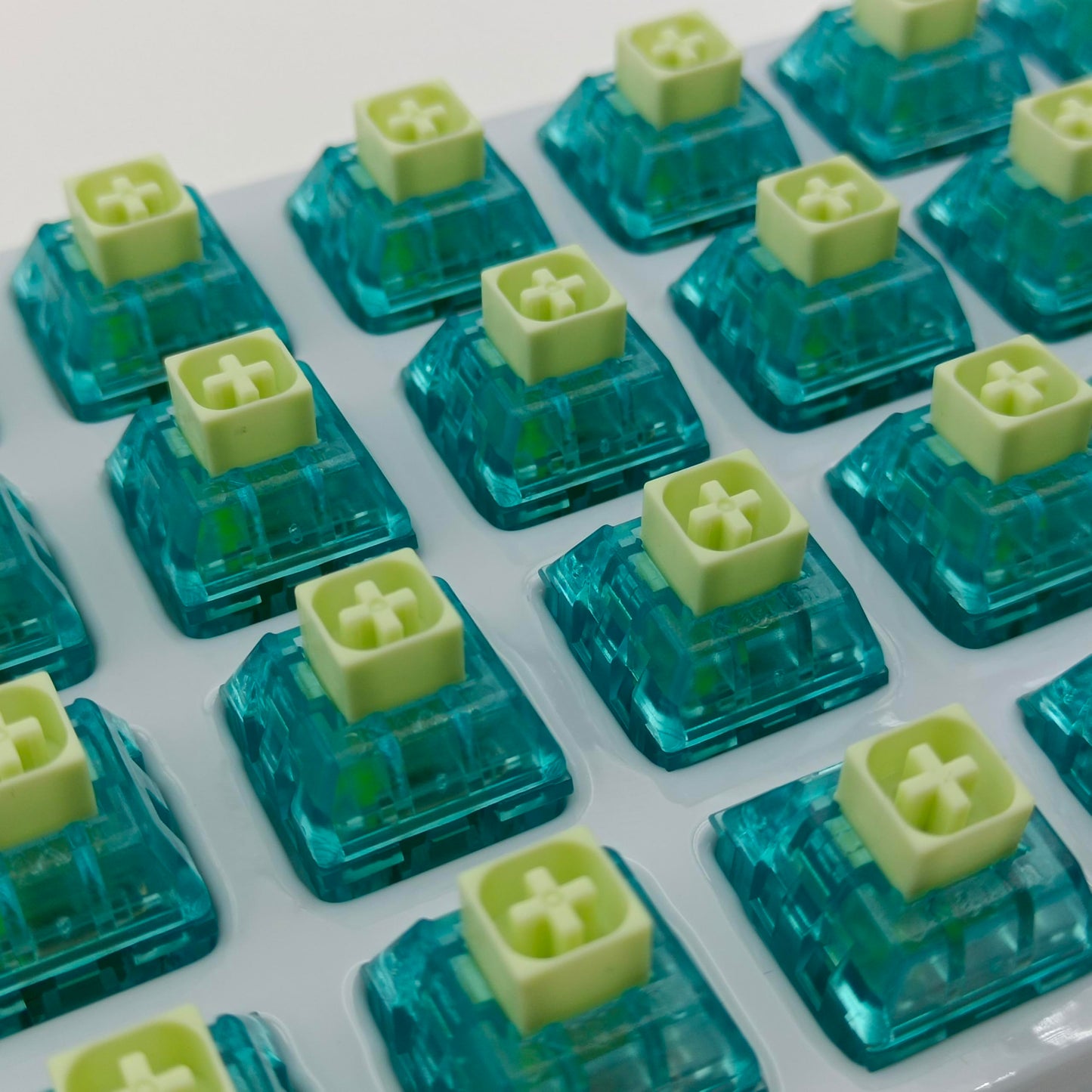Zjmehty Kailh Box Summer Mechanical Keyboard Switches,5-Pin 50gf Clicky/Speed Typing/Gaming/Waterproof Switches(Summer,10Pcs)