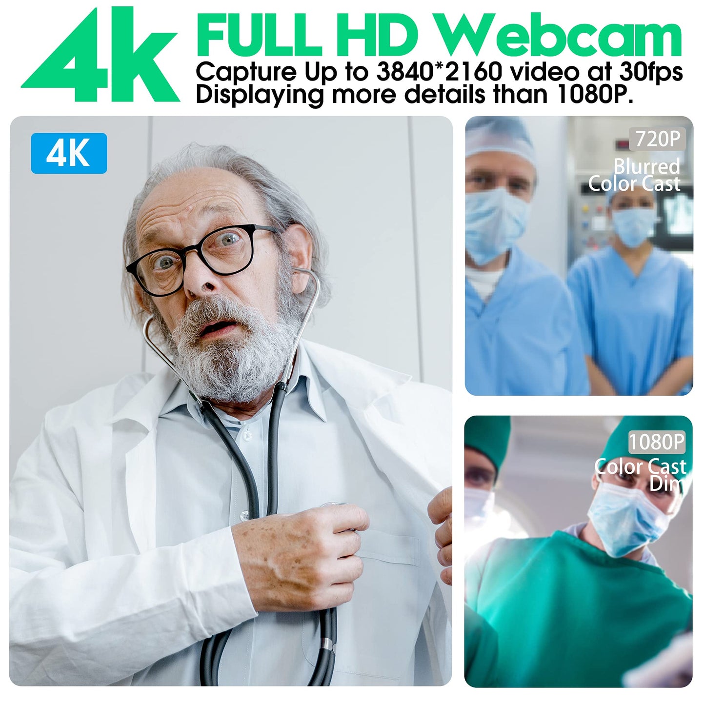 4K USB Camera Manual Zoom Webcam 5-50mm Variable Focus PC Camera for Computer Mini UVC USB2.0 Web Camera IMX317 Varifocal USB with Camera Industrial Video Close-up Camera for Laptop Android Mac