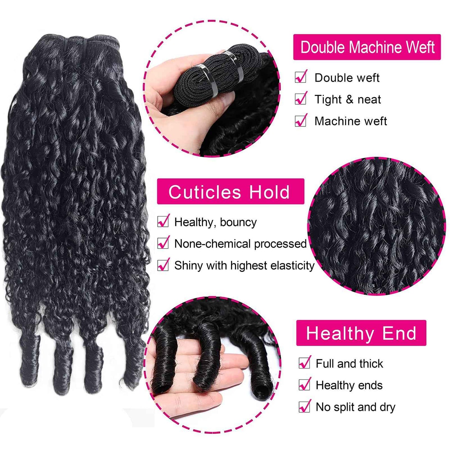 12A Burmese Curly Bundles Human Hair 24 Inch 100% Unprocessed Virgin Hair Kinky Curly Bundles Water Wave Human Hair Bundles for Women