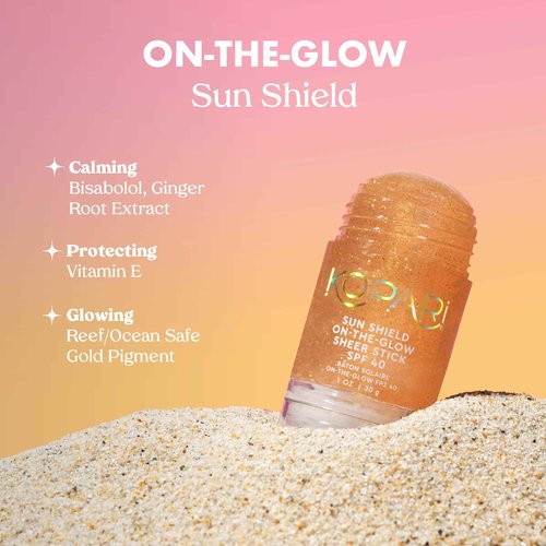 Sun Shield Bundled with On-the-Glow Gold Rose Gold Shimmer