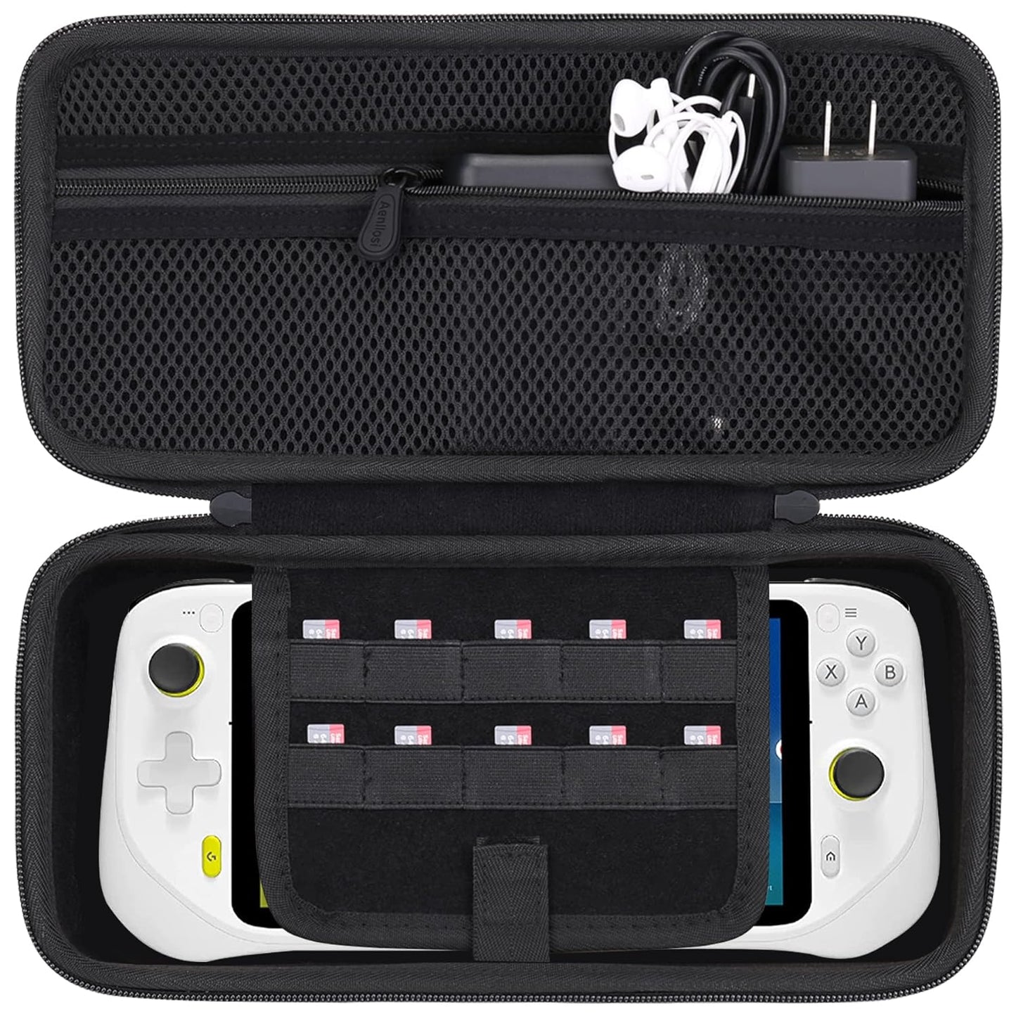 Aenllosi Hard Carrying Case Replacement for Logitech G Cloud Gaming Handheld,White (Only Case)
