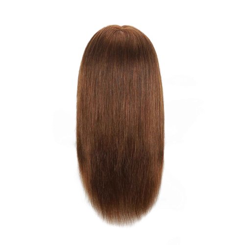Headdoll 100% Human Hair Mannequin Head Hair Styling Training Head Cosmetology Manikin Head Doll Head for Hairdresser with Free Stand