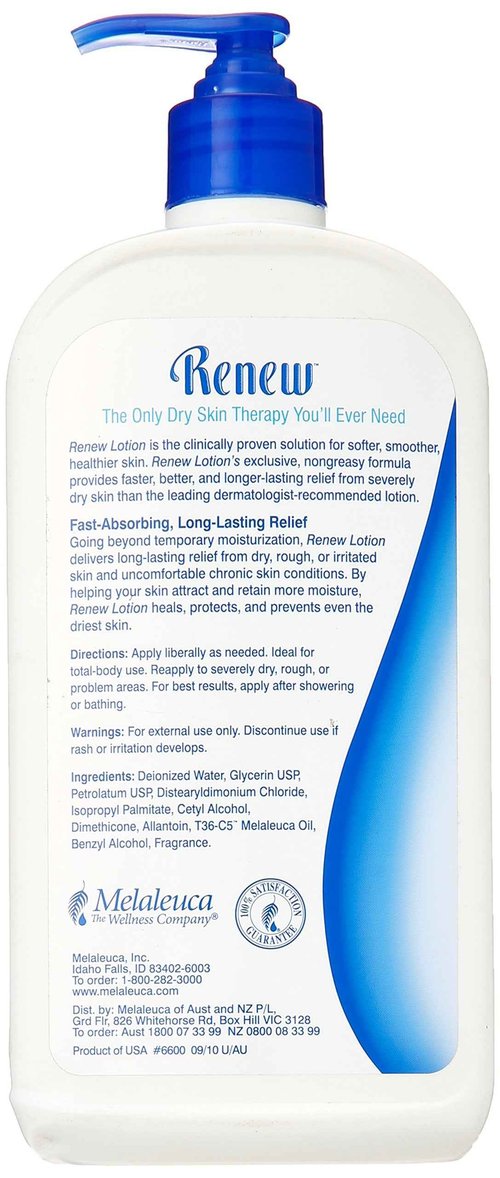 Melaleuca Renew Intensive Skin Therapy Lotion 20 Ounce with Pump