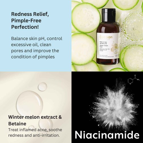 Winter Melon Mega Cleansing Set (SAVE 40%): 1x Micellar Water 16.9 fl oz, 1x Cleanser 10.5 fl oz, 1x Toner 10.5 fl oz