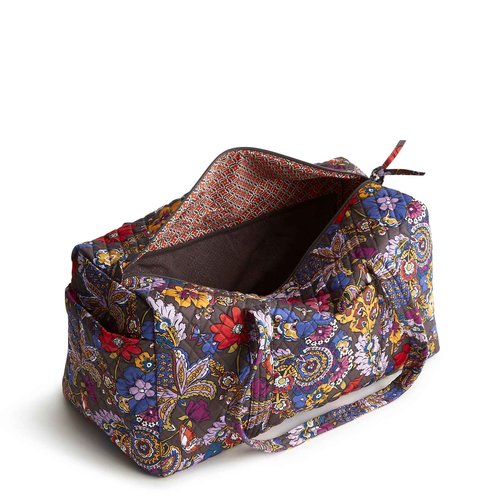 Vera Bradley Women's Premium Cotton Original Duffel Bag Travel, Colorful Bouquet, One Size