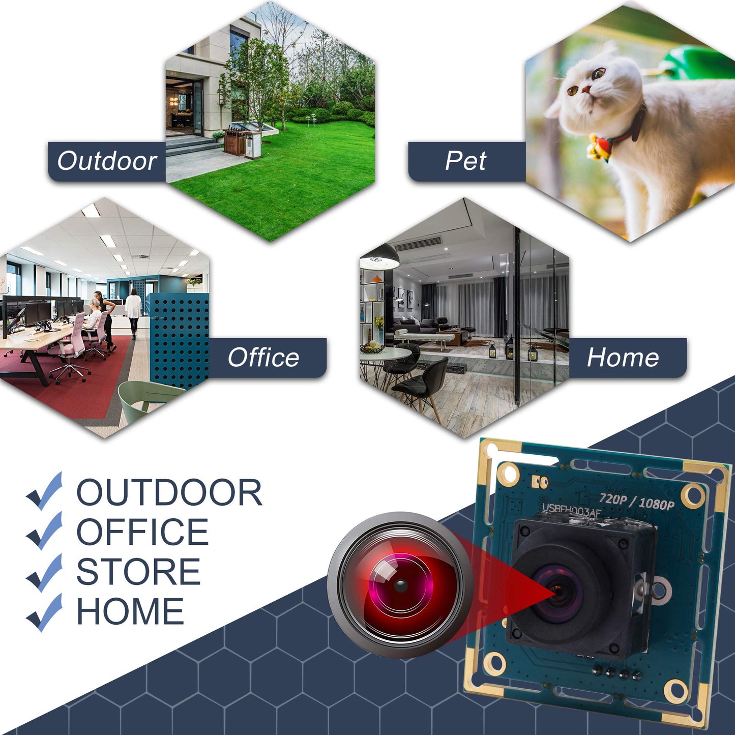 1080P USB Camera Module Autofocus High Speed Webcam Board for Computer Mini UVC USB2.0 PC Camera Industrial CCTV Lightburn Camera OV2710 High Frame Wide Angle 100fps USB with Camera for Laptop