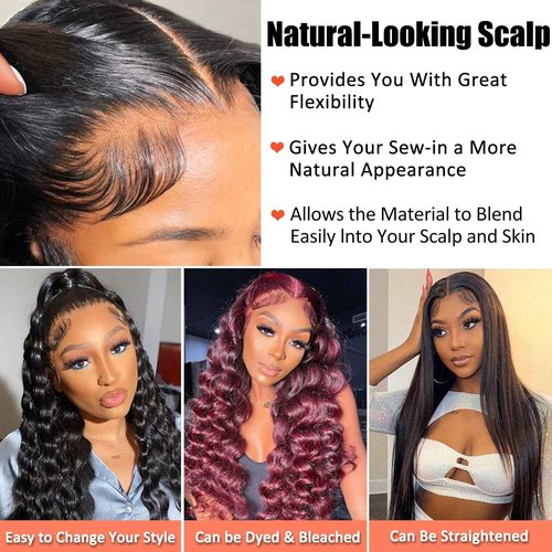 AAKJJ Deep Wave Lace Front Wigs Human Hair 13x4 HD Lace Frontal Wigs for Black Women 200 Density Glueless Wigs Pre Plucked with Baby Hair 26 Inch