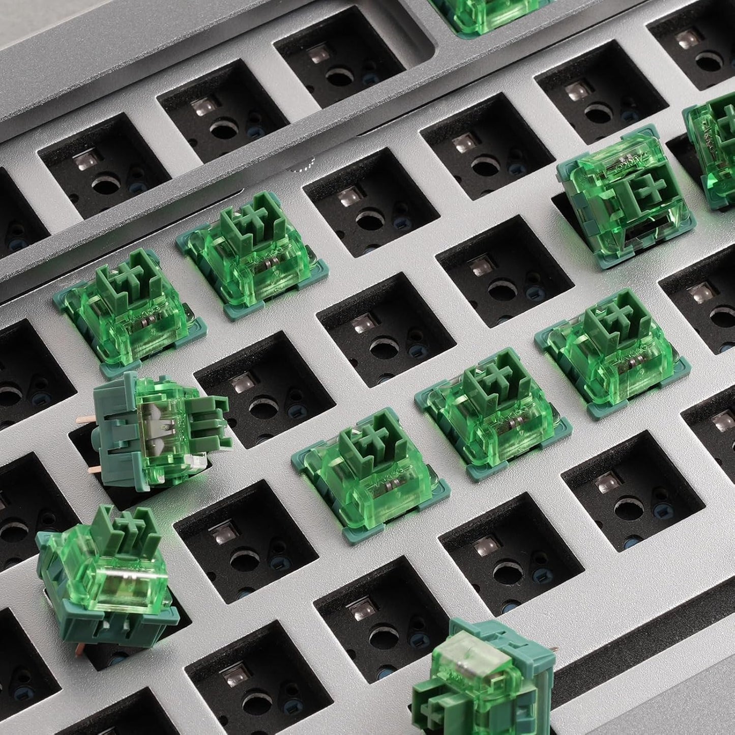 Akko V3 Crystal Pro Keyboard Switch with Dustproof Stem for Mechanical Gaming Keyboard, 43gf Actuation Force Key Pre-Lubed Switches (45pcs)