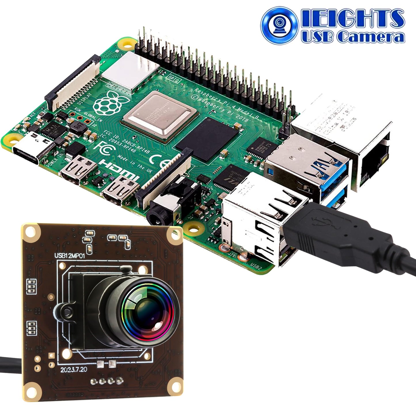120fps USB Camera Module Wide Angle 100degree Low Distortion Lens Webcam Board for Laptop 11.6mp Lightburn Camera Mini UVC USB2.0 High Speed PC Camera Industrial USB Security Web Camera for Computer