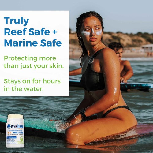 Waxhead Zinc Oxide Sunscreen Bundle — SPF 30 Face Stick (White, 3.7 oz) + SPF 35 Body Cream (4 oz) | 25% Non-Nano Zinc | Mineral, Reef-Friendly, Water-Resistant | Kids, Sensitive Skin, Sport & Tattoos