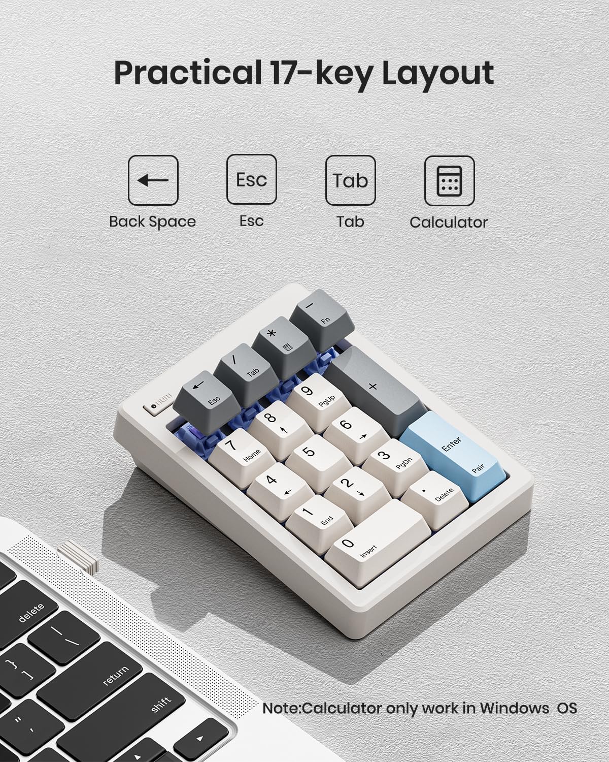 85 Keys Wireless Mechanical Keyboard&17 Keys Number Pad