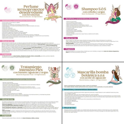 Ritual Botánico Keratina Orgánica | Treatment to Straighten, Repair and Relax Hair | All Natural, Organic & Vegan Ingredients | Product of Colombia | 4 Piece Kit