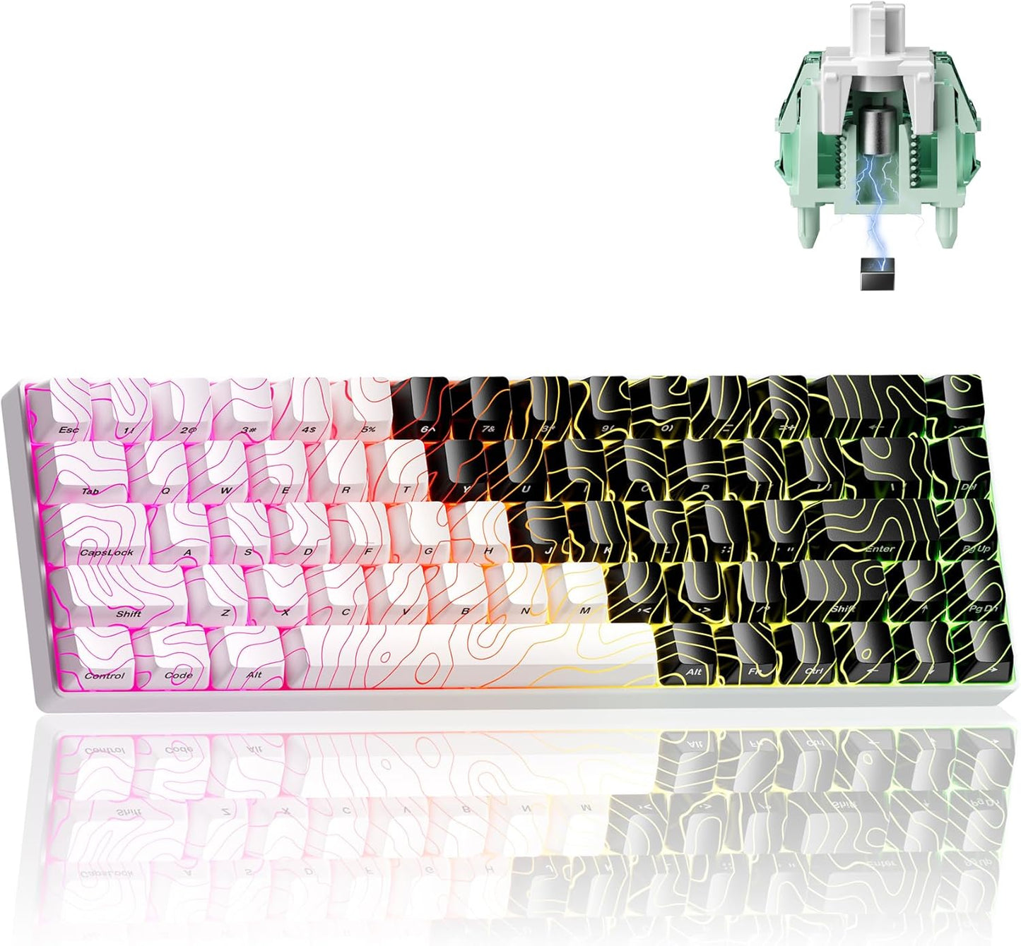 XVX HE68 Pro Rapid Trigger Keyboard and G705 Wired Gaming Mouse