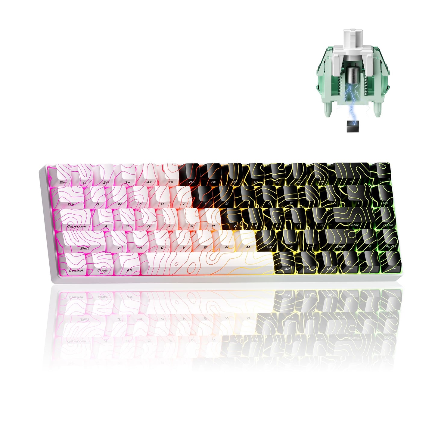 XVX HE68 Pro Rapid Trigger Keyboard and G705 Wired Gaming Mouse