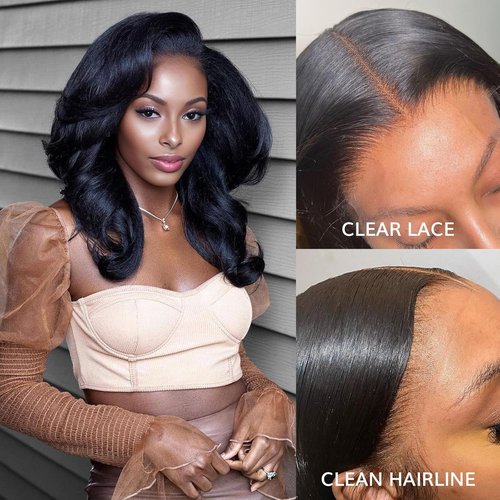 IDN BEAUTY SKINLIKE REAL HD Lace Closure Lace Frontal Human Hair Straight Deep Body Wave Scalp-Simulating 0.1mm Ultra Thin HD Closure Pre Bleached Single Knots Pre Plucked Clean Natural Hairline