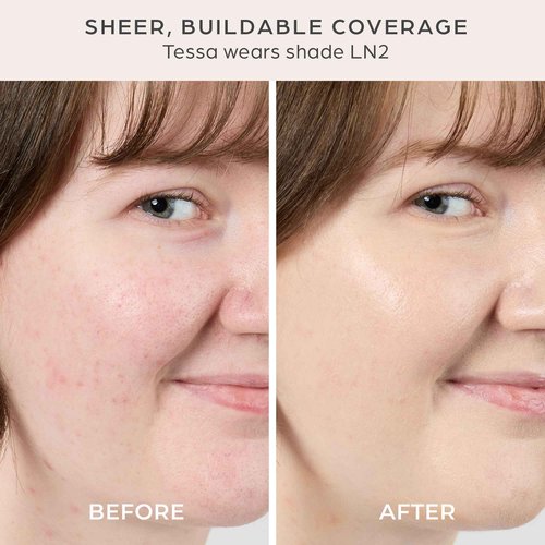 PÜR Tinted Sunscreen for Face, 4-in-1 Skin Tint - Broad Spectrum Mineral Sunscreen, SPF 50 - Tinted Facial Moisturizer, Primer & Foundation for Sun Protection - Lightweight Coverage – Fair Ivory