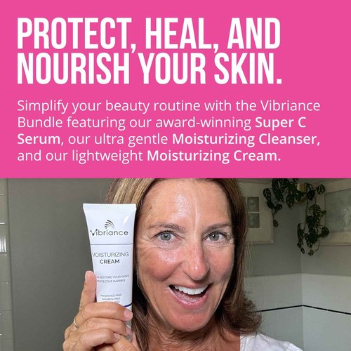 Vibriance Bundle Skincare Set | Super C Serum, Moisturizing Cleanser and Face Cream | Complete Kit for Radiant Beauty