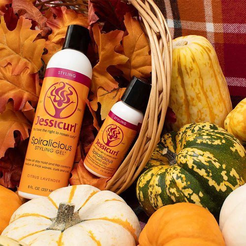 Jessicurl Spiralicious Gel, Citrus Lavender, 32 Fl oz. Curl Defining Hair Product for Frizz Control, All Hair Types