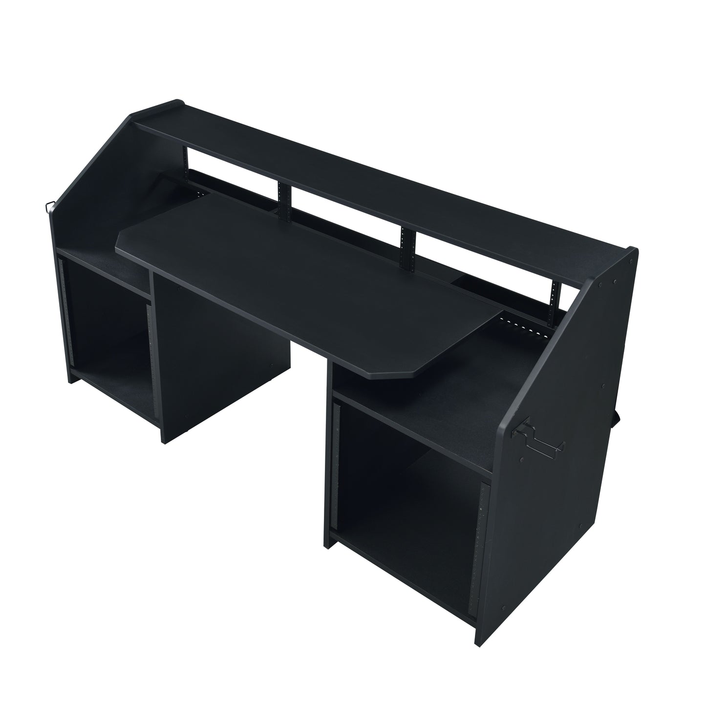 Annette Black Finish Music Desk - Versatile Workspace with Storage