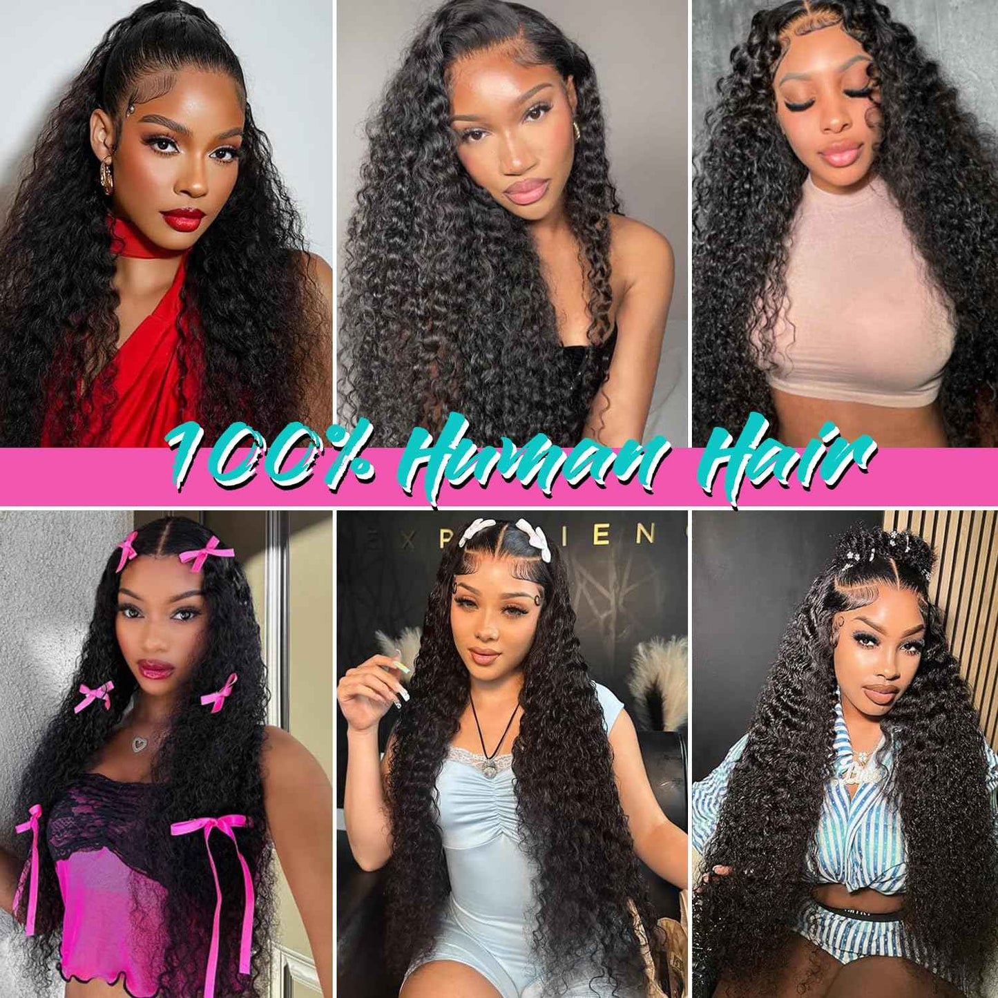 28 Inch Deep Wave Human Hair Lace Front Wig for Women 13x4 HD Transparent Lace Frontal, 180% Density Glueless, Pre - Plucked with Baby Hair in Natural Color