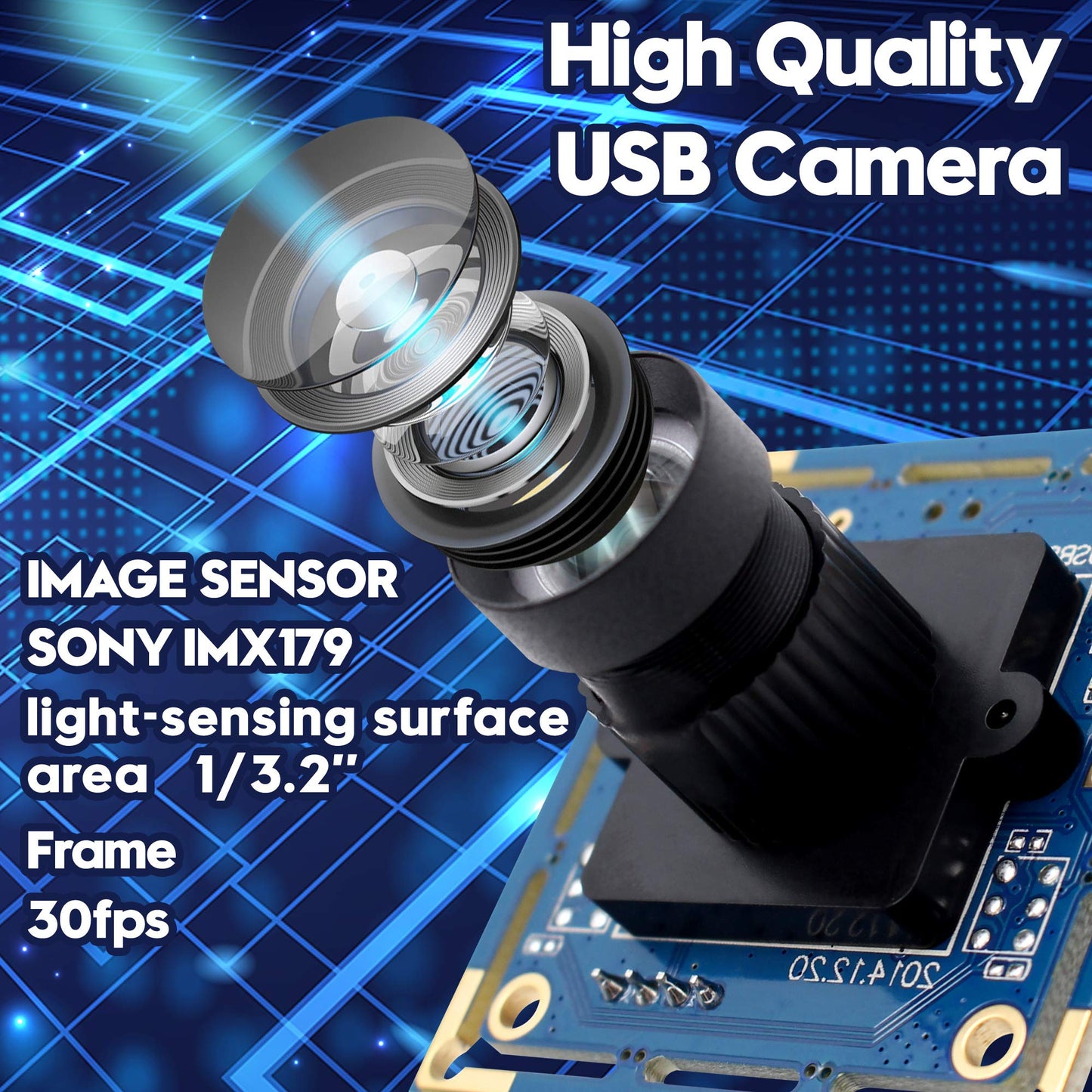 8 Magepixel USB Camera Module Super HD 3264X2448 Embeded USB Webcam for Industrial,Lightburn Camera PC Webcam for Linux Windows Android MAC OS Raspberry PI