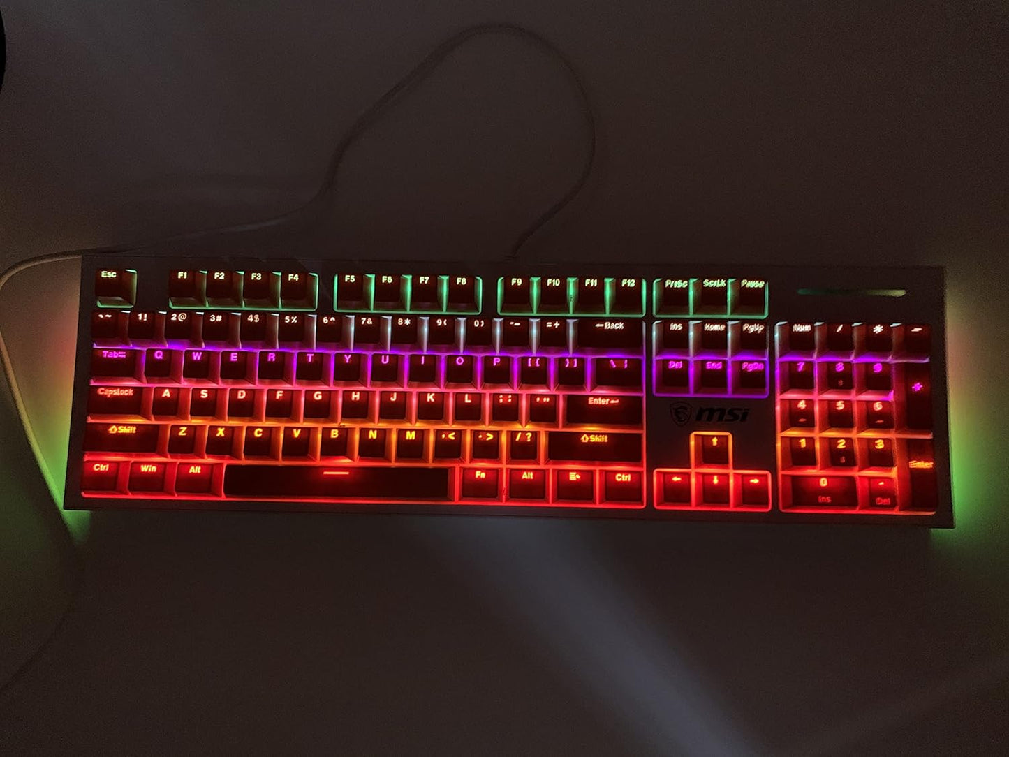 104 Keycaps for Mechanical Keyboard Compatible with MX Switches Doubleshot Support Led Lighting Keycaps OEM Profile for DIY Gaming Mechanical Keyboard 104 Ansi