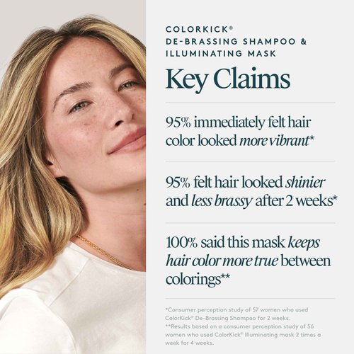 VIRTUE ColorKick Extended Vibrancy Bundle with Shampoo and Hair Mask, De-Brassing Natural Color Toner, Brightens and Revitalizes All Color-Treated Hair