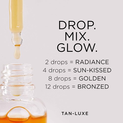 TAN-LUXE Glow Kit - Medium/Dark Face & Body Illuminating Self Tan Drops - Self Tanner Drops for Customizable Glow - Add to Your Existing Skincare - 1 The Face 30ml Bottle, 1 The Body 50ml Bottle