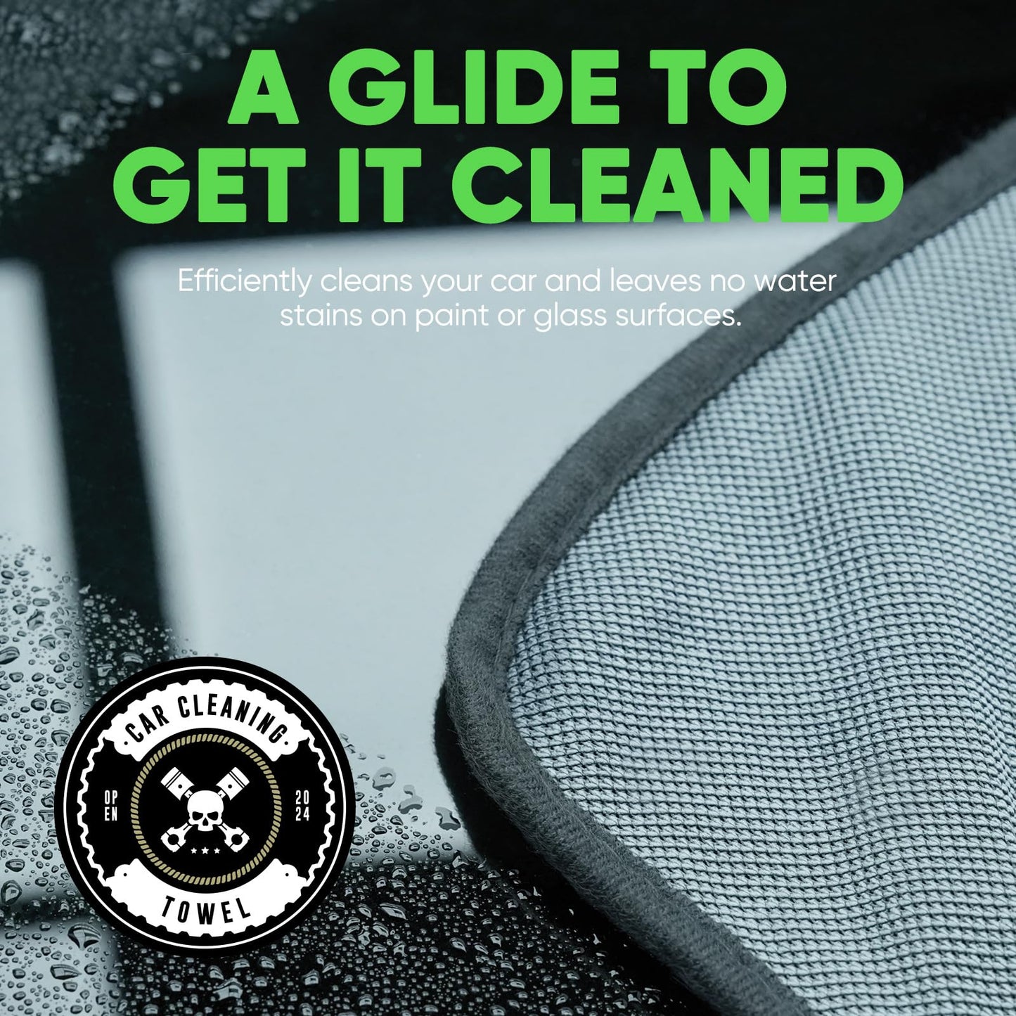 KKV 2-Pack Microfiber Towels (35"x 24") Extra Large Ultra Absorbent Drying Towel for Cars and Trucks, Without Streaks, Scratches, or Water Spots