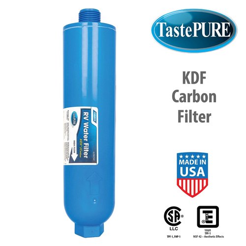 Camco TastePURE Camper/RV Water Filter + Camper/RV Water Pressure Regulator